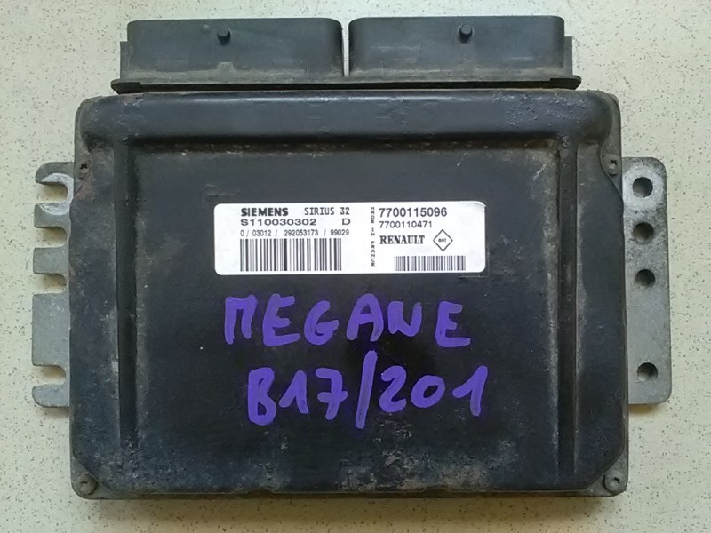 RENAULT MEGANE 99-02 Motorvezérlő egység ecu pcm modul bontott alkatrész