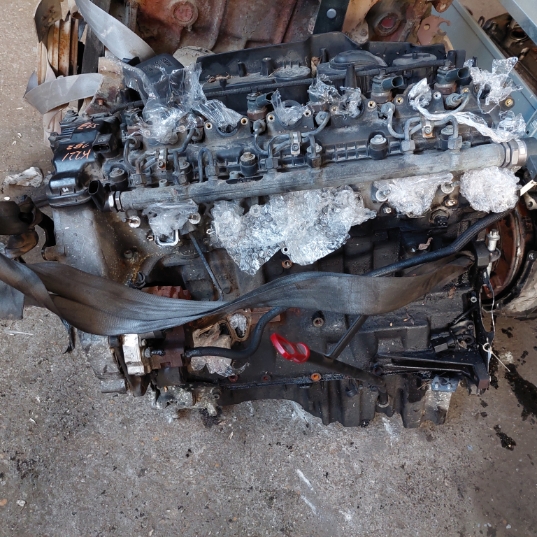 BMW E65 02.09.01-08.09.30 Motor, diesel fűzött blokk hengerfejjel bontott alkatrész